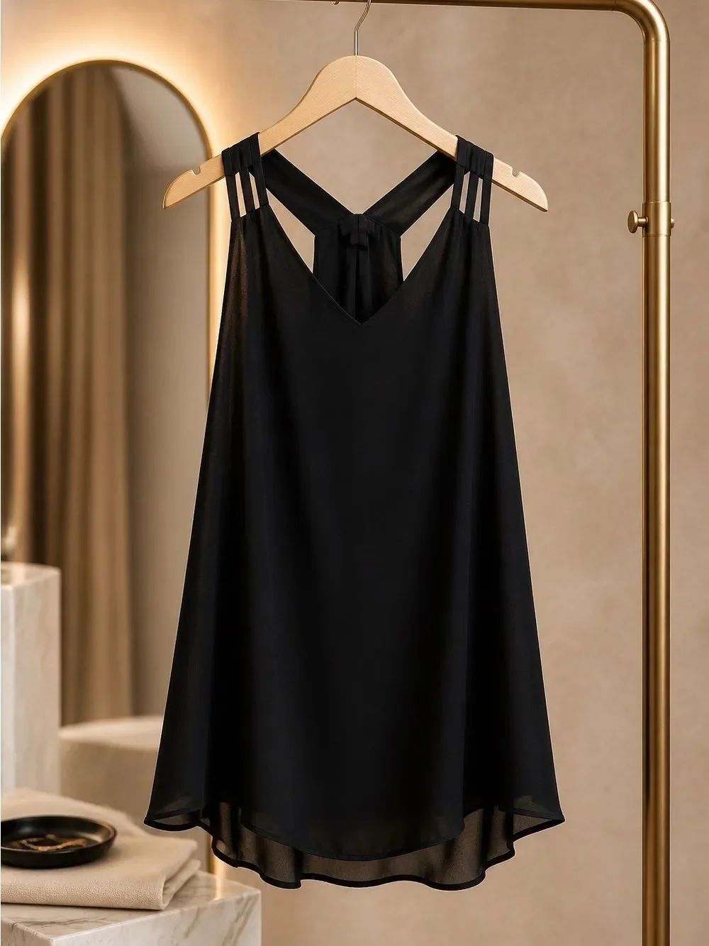 Forever 21 Black Sleeveless Crepe Blouse Size 3X